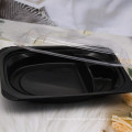 Microwave PP  Plastic Lunch Box Black color Food storage Container